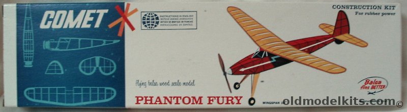 Comet Phantom Fury - 32 inch Wingspan Endurance Competition Balsa Flying Model Airplane, 3207 plastic model kit